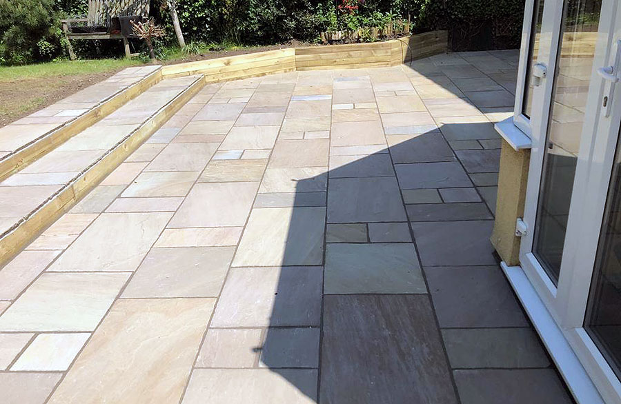 Stone patios in a variety of styles & designs